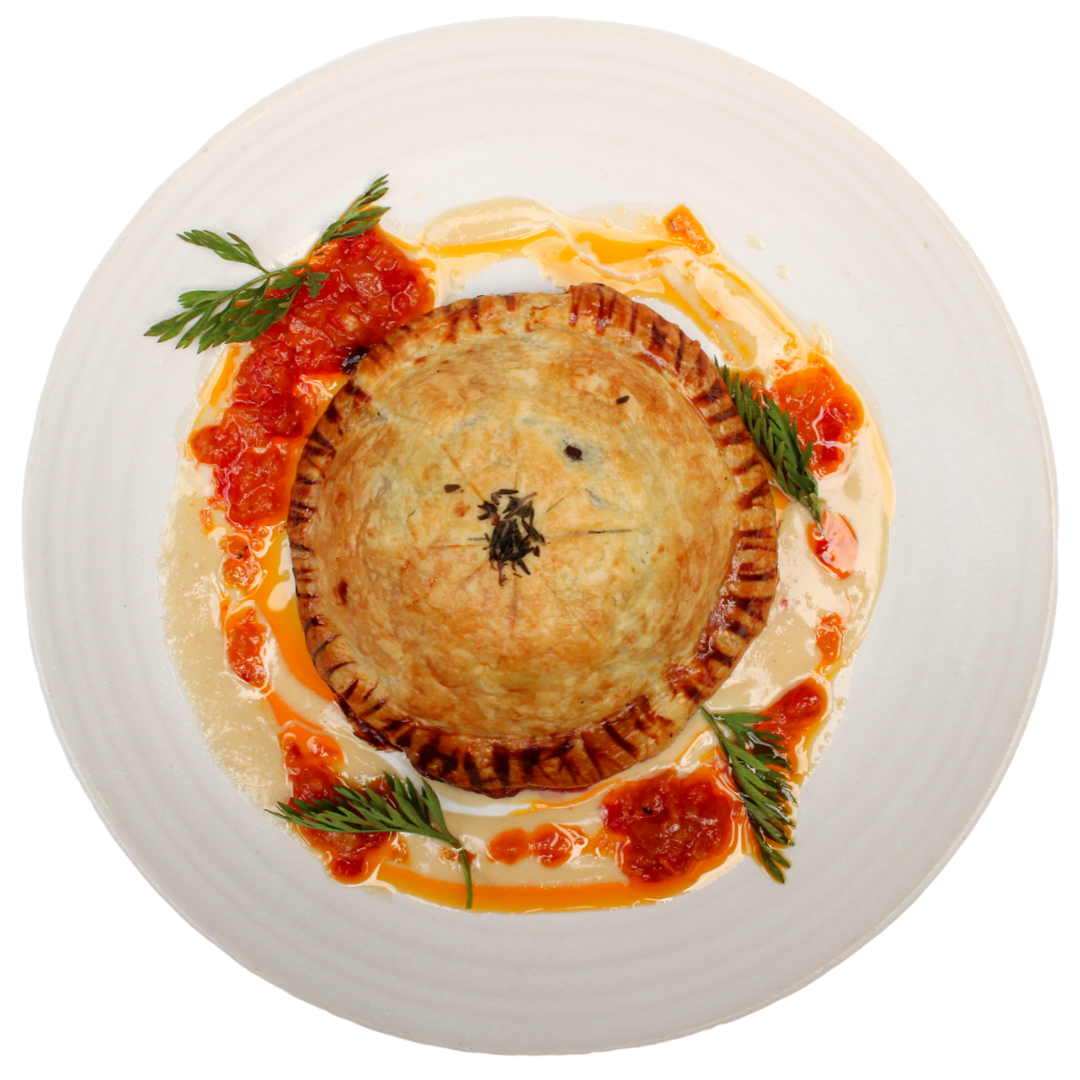 Black peas & Kimchi Pithivier